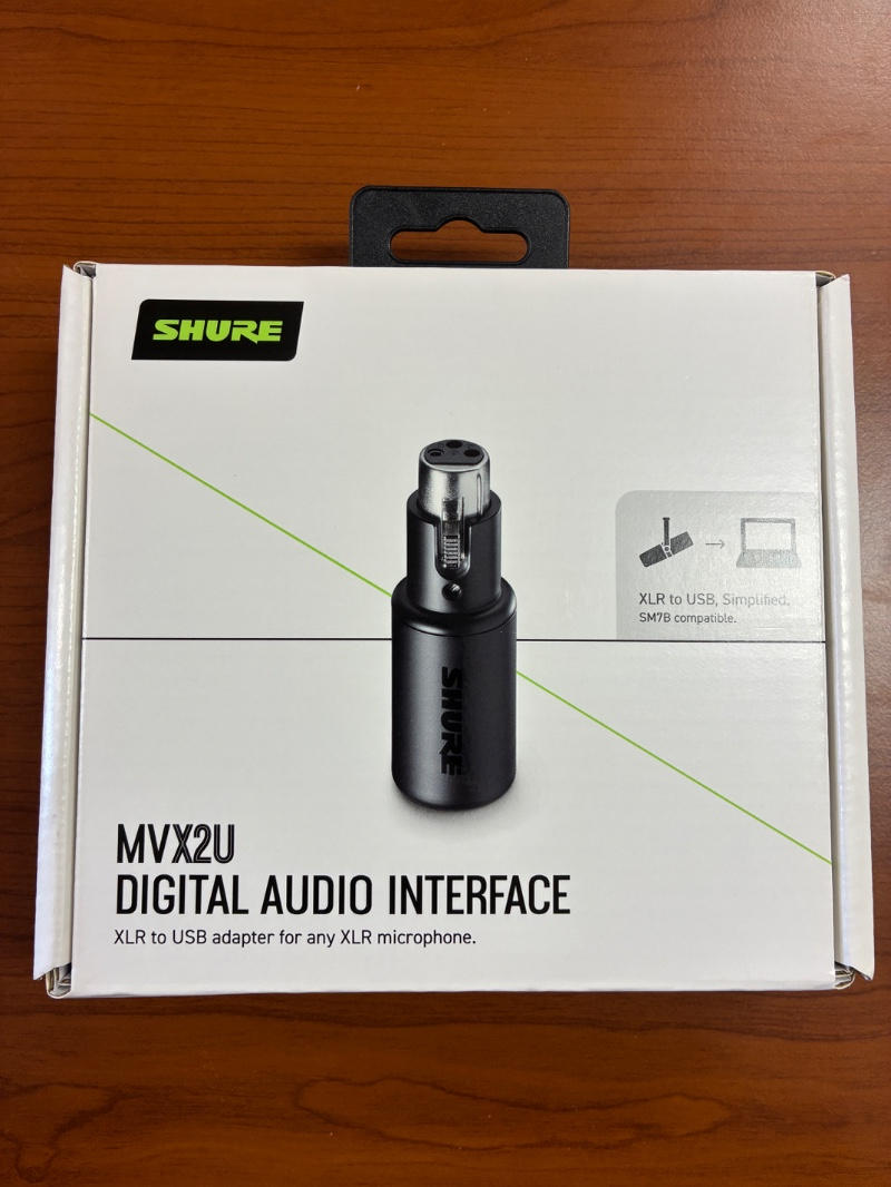 SHURE (シュア) / MVX2U デジタルオーディオインターフェース E0150