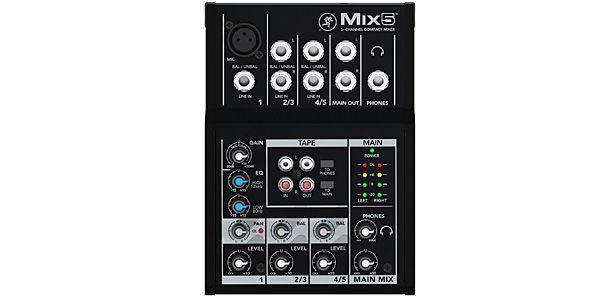 MACKIE (マッキー) / MIX5 コンパクト・アナログミキサー アウトレット品