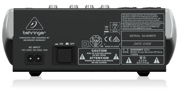 BEHRINGER (ベリンガー) / XENYX QX602MP3 MP3プレーヤー搭載AM アウトレット品