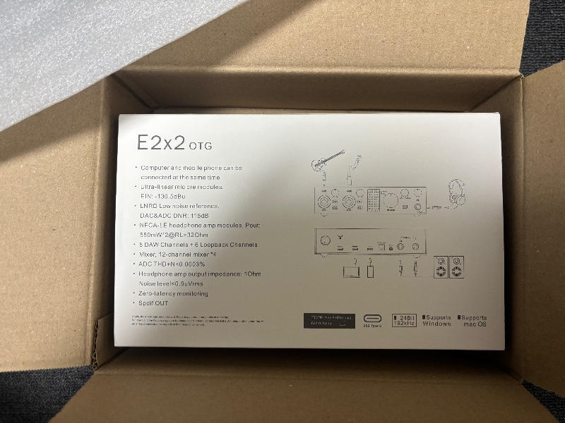 TOPPING PRO (トッピングプロ) / E2x2OTG Black オーディオインターフェイス