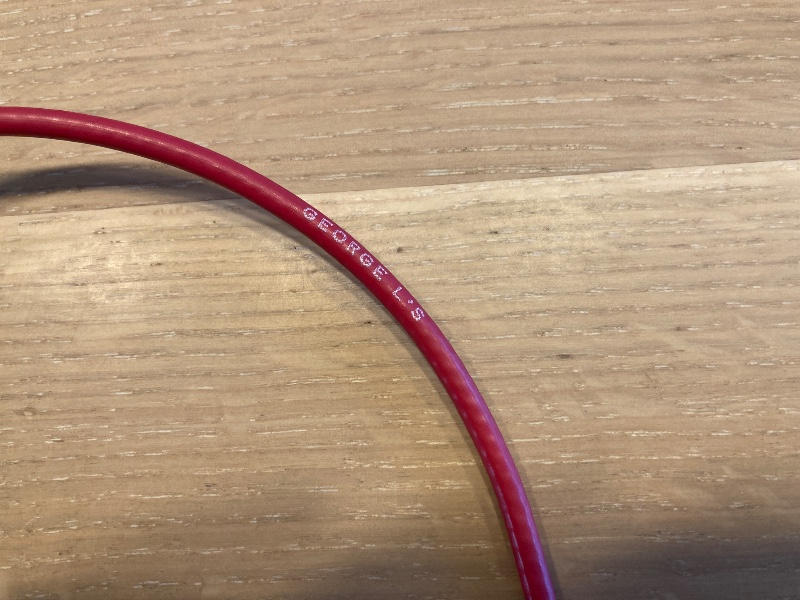 GEORGE L'S (ジョージエルス) / 155 Patch Cable RED 25cm