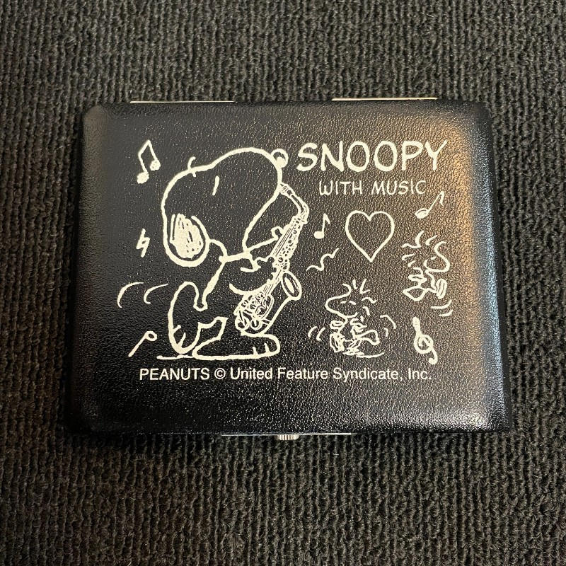 SNOOPY WITH MUSIC (スヌーピーウィズミュージック) / リードケース アルトサックス 美品 黒 ALTO SAX ¥8250