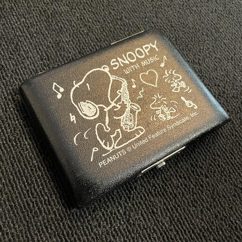 SNOOPY WITH MUSIC (スヌーピーウィズミュージック) / リードケース アルトサックス 美品 黒 ALTO SAX ¥8250
