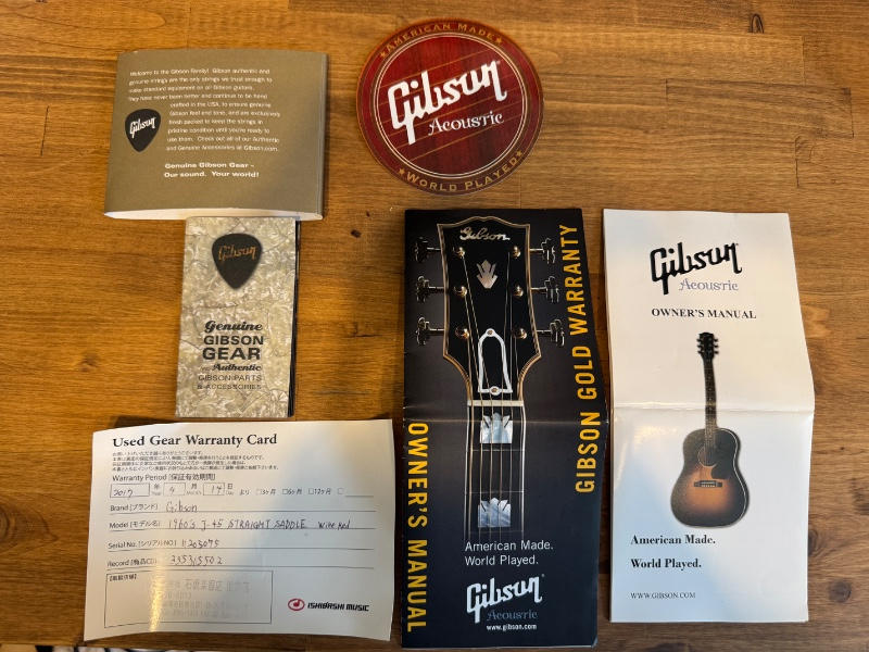 GIBSON (ギブソン) / Gibson Custom Shop J-45 Wine Red 2015年製