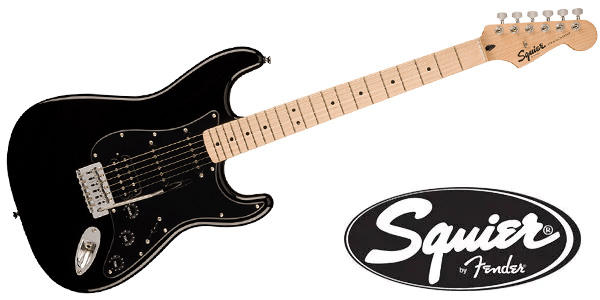 SQUIER (スクワイヤ) / Sonic Stratocaster HSS - Black アウトレット品