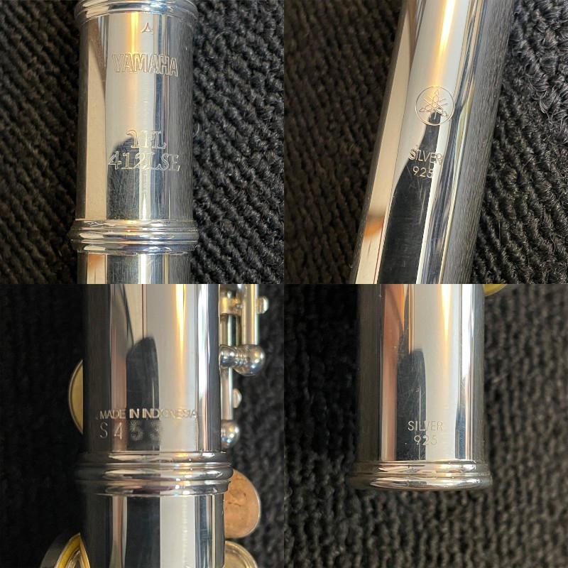 YAMAHA (ヤマハ) / フルート YFL-412LSE 極美品 頭部管&管体:銀製 リップ&頭部管内:金メッキ ¥30万 FLUTE
