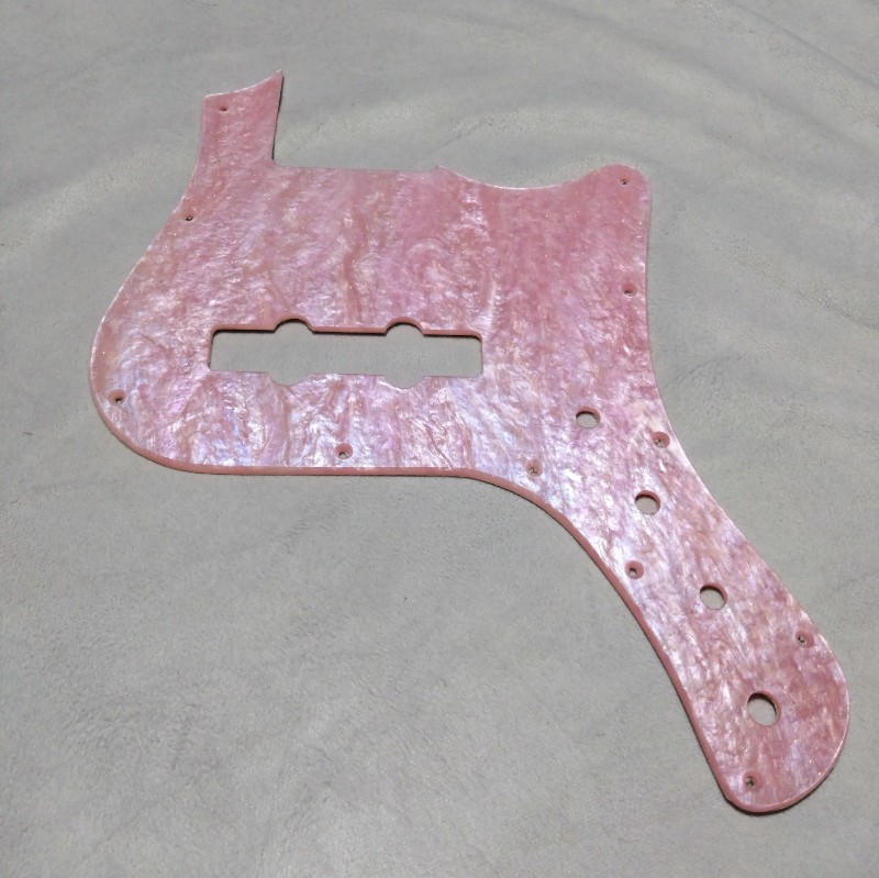 彩弦堂 / FUJIGEN(FGN) BMJシリーズ用ピックガード さくらピンク ラメ入り ジャズベース用ピックガード Pink 桜
