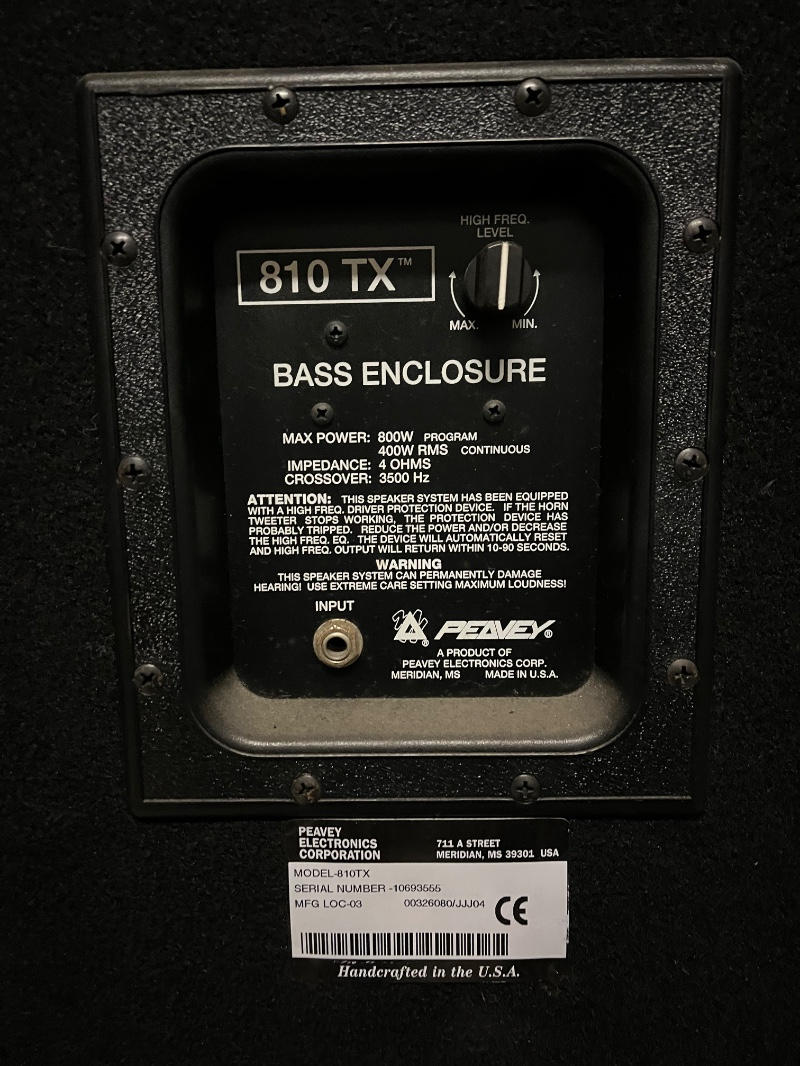 PEAVEY (ピーヴィー) / 810TX ベース用キャビネット