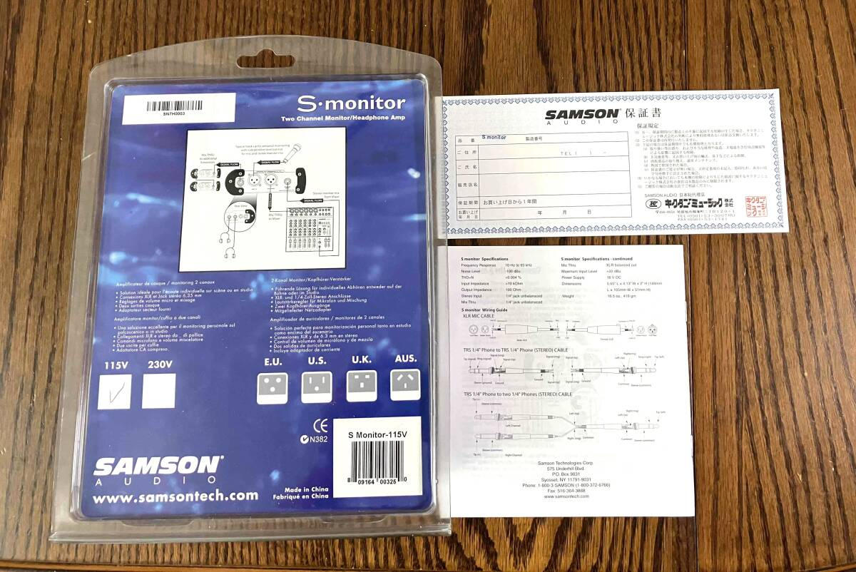 SAMSON (サムソン) / S・monitor (ヘッドホンアンプ)中古