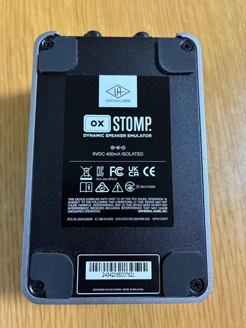 UNIVERSAL AUDIO (ユニバーサルオーディオ) / Universal Audio UAFX OX Stomp Dynamic Speaker Emulator