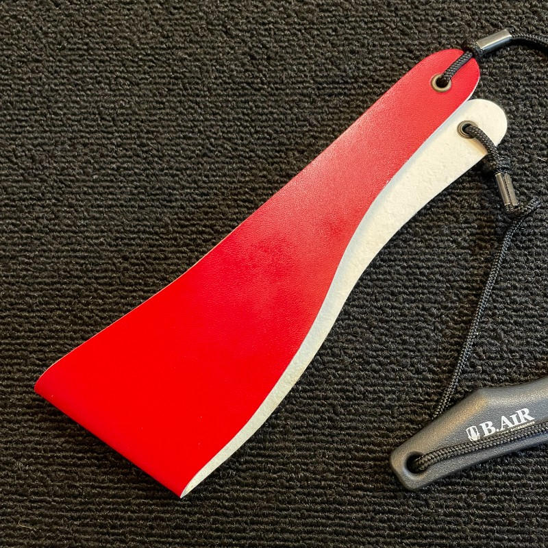 B.AIR (ビー・エアー) / バードストラップ ライトパッド V型プレート サックス 赤白 美品