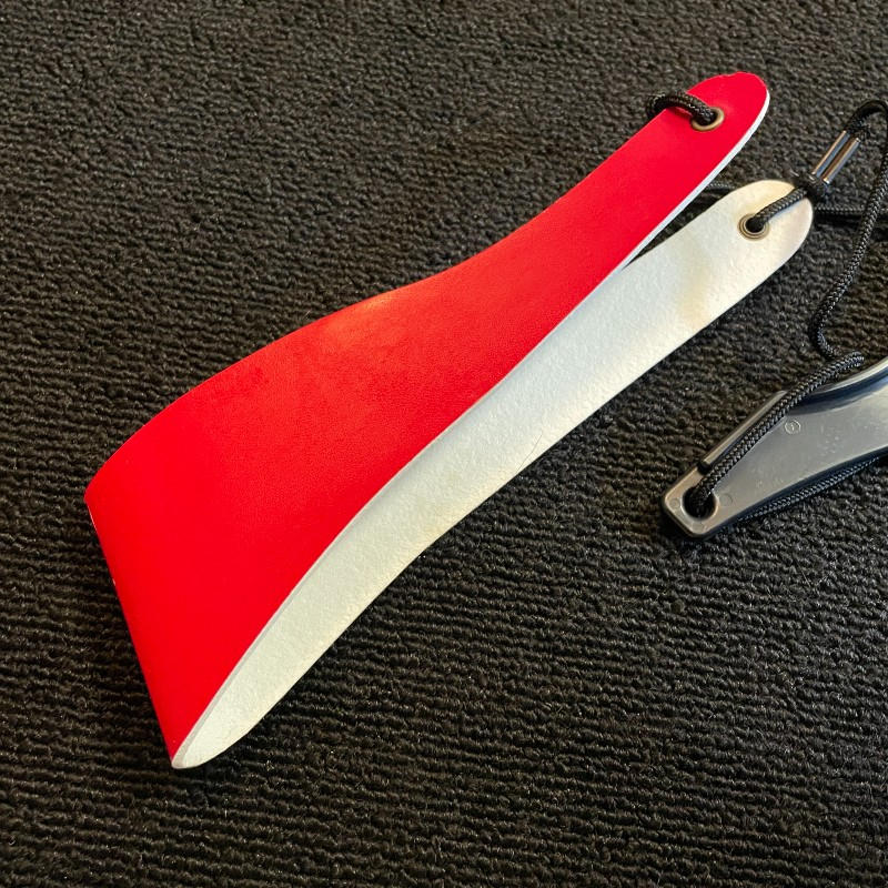 B.AIR (ビー・エアー) / バードストラップ ライトパッド V型プレート サックス 赤白 美品