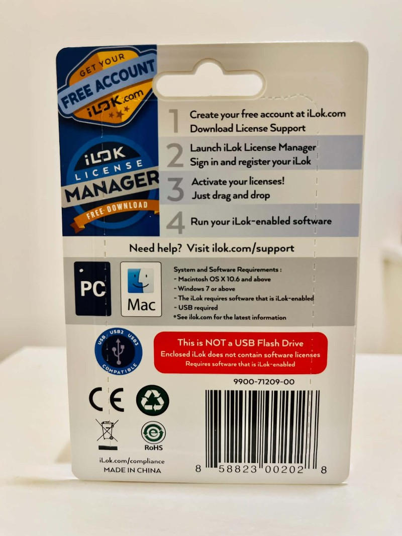 AVID (アビッド) / Avid Pro Tools 12 永続ライセンス(Perpetual License)+ iLok USB