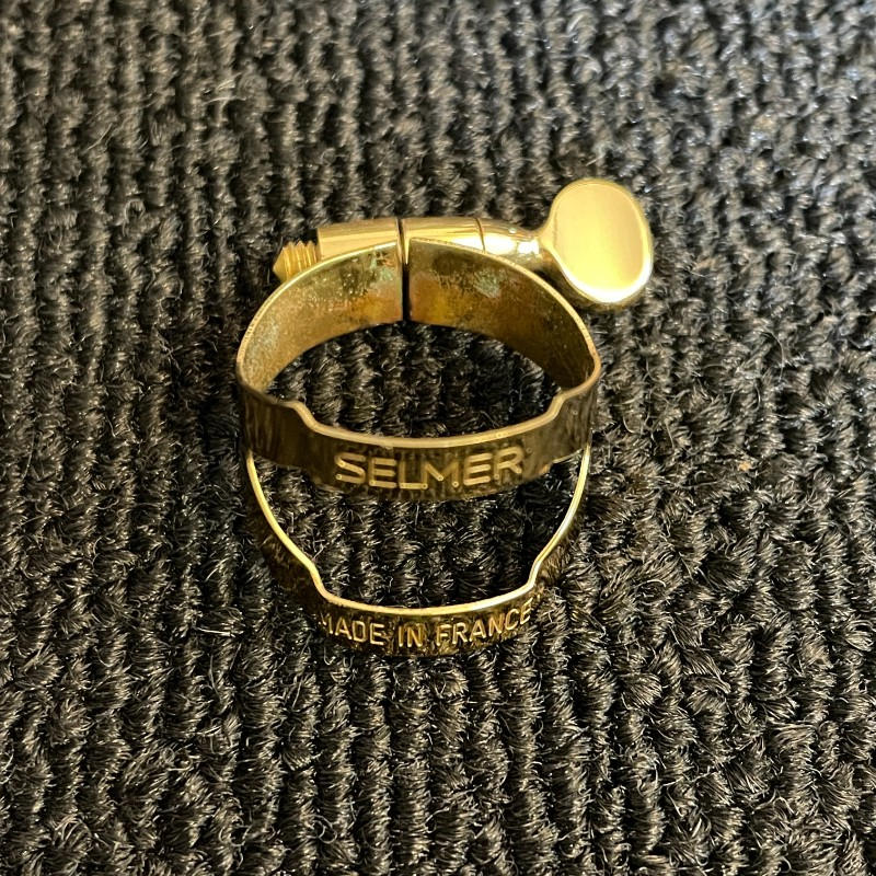 Henri SELMER Paris (セルマー・パリ) / ソプラノサックス リガチャー ゴールドラッカー 極美品 ¥6490 SOPRANO SAX GL