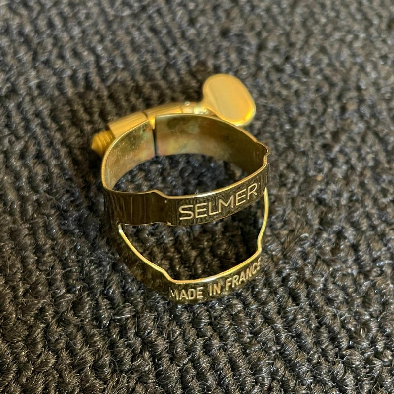 Henri SELMER Paris (セルマー・パリ) / ソプラノサックス リガチャー ゴールドラッカー 極美品 ¥6490 SOPRANO SAX GL