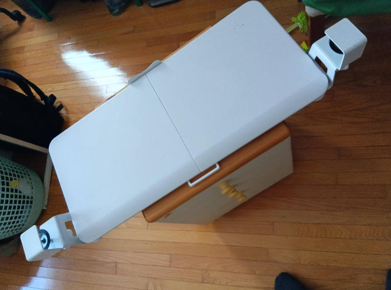 1homefurnit / ミニキーボード用トレイ デスク に後付け できる引き出し式 キーボードスライダー クランプ固定方式