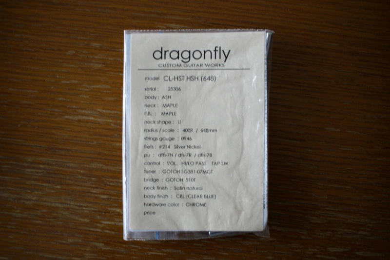 DRAGONFLY (ドラゴンフライ) / CL-HST HSH ASH/MAP CBL/WP4