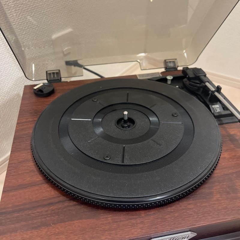 とうしょう / 《極美品》とうしょう マルチプレーヤー TS-6160 レコード カセット CD ラジオ リモコン付 完動品 木目調