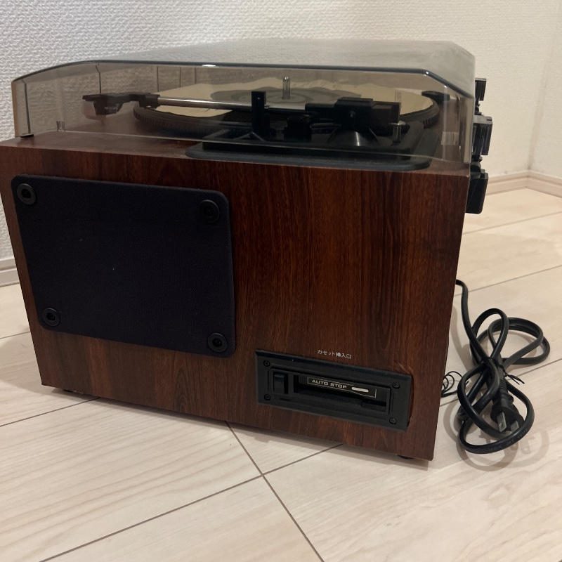 とうしょう / 《極美品》とうしょう マルチプレーヤー TS-6160 レコード カセット CD ラジオ リモコン付 完動品 木目調