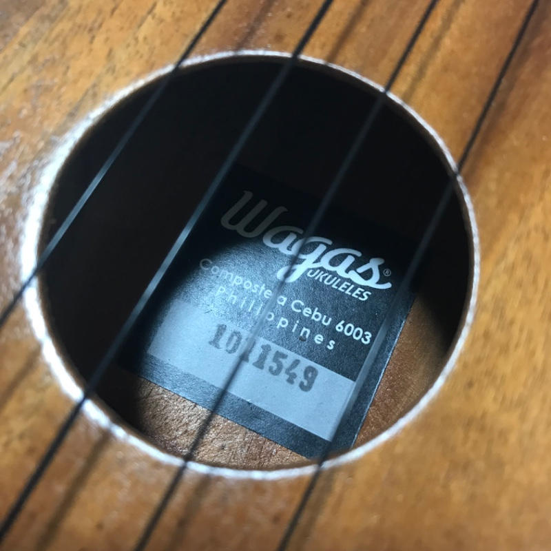Wagas ワガス / 激レア Wagas バイオリン型 ソプラノウクレレ マホガニー