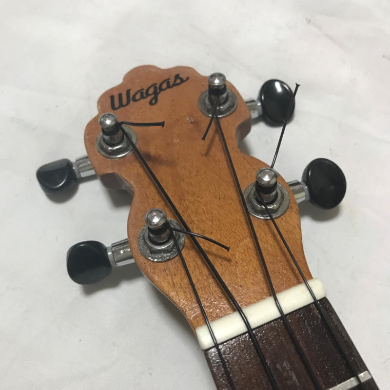 Wagas ワガス / 激レア Wagas バイオリン型 ソプラノウクレレ マホガニー