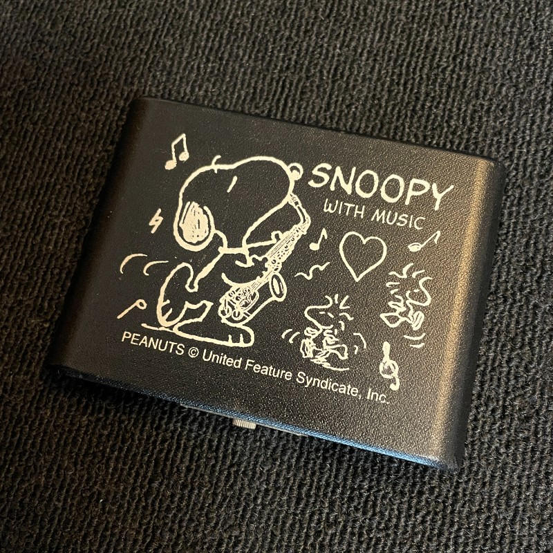 SNOOPY WITH MUSIC (スヌーピーウィズミュージック) / リードケース アルトサックス 美品 黒 ALTO SAX ¥8250