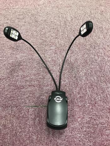 K&M (ケーアンドエム) / 12270 譜面台ライト Twin Head  A0177