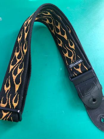 JIM DUNLOP (ジムダンロップ) / D38-11 Flambe OR/YE ギターストラップ B0181