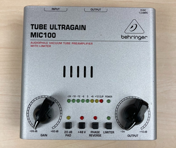 BEHRINGER (ベリンガー) / MIC100 TUBE ULTRAGAIN 真空管プリアンプ