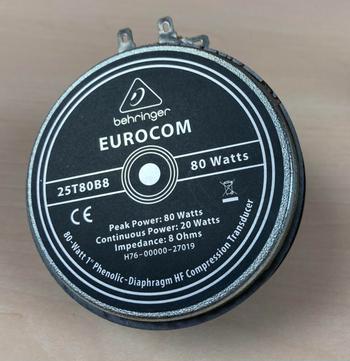 BEHRINGER (ベリンガー) / 25T80B8 ベリンガー製ツイーター 1インチ 80ｗ W1