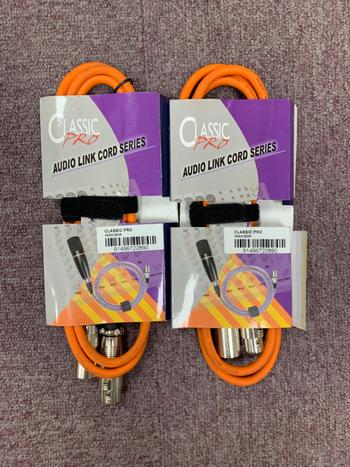 CLASSIC PRO (クラシックプロ) / MIX015 Orange マイクケーブル 1.5m 2本 A0636