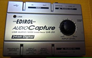 LOLAND / EDIROL AUDIO CAPTURE UA-20 