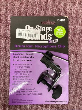ON STAGE STANDS (オンステージスタンド) / DM01 ドラム用マイククリップ C0815