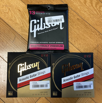 GIBSON (ギブソン) / SAG-BRS13 SAG-BRW12 アコースティックギター弦セット S0302