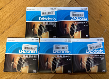 DADDARIO (ダダリオ) / EJ11 80/20 Bronze Wound Light 5セット S0306