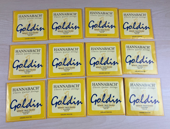 HANNABACH (ハナバッハ) / 7254MHT -Goldin 4弦(D)- 12本セット C0977