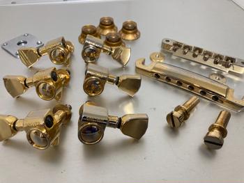 GROVER (グローバー) / グローバーペグ　レスポール　ゴールドパーツ　セット