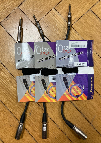 CLASSIC PRO (クラシックプロ) / CXP003 オーディオケーブル XLR(オス)-フォン 3本セット S0402
