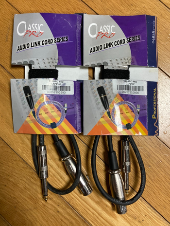 CLASSIC PRO (クラシックプロ) / CXP010F オーディオケーブル XLR(メス)-フォン 2本セット S0400