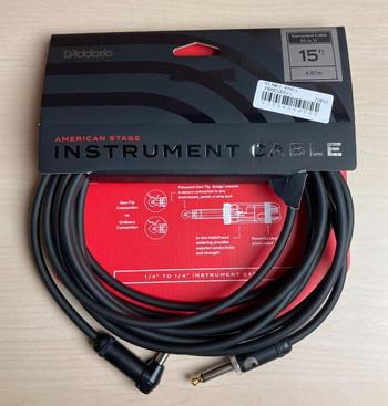 DADDARIO (ダダリオ) / PW-AMSGRA-15 American Stage Instrument Cable, SL 15ft D0043