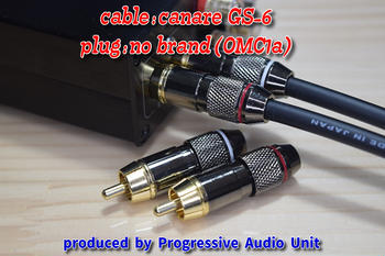 CANARE (カナレ) / GS-6＋金メッキプラグ（OMC1a）/0.45m×2本