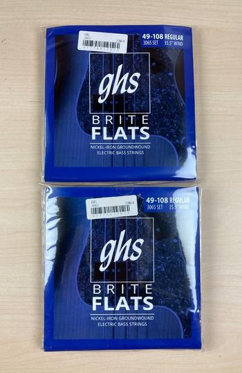 GHS (ジーエイチエス) / 3065 MEDIUM SCALE BRITE FLATS ベース弦 2個セット D0012