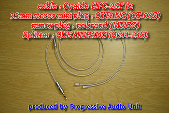 OYAIDE (オヤイデ) / リケーブル：HPC-26T V2＋mmcx（MNGS）、mini plug（CT06S）/1.20m×１本