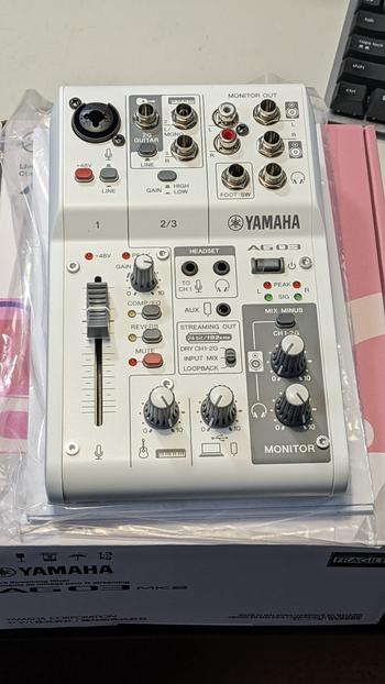 YAMAHA / AG03MK2 W　3ch ライブストリーミングミキサー　ホワイト