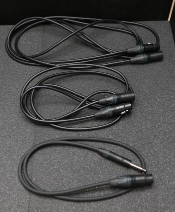 CANARE (カナレ) / アナログケーブル３本セット（①XLRオス-XLRメス３m、②XLRオス-XLRメス２m、③XLRメス-TRSフォン1m）