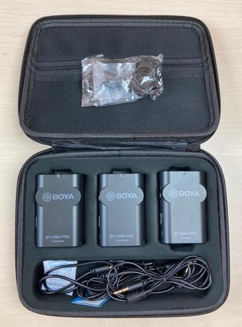 BOYA (ボーヤ) / BY-WM4 PRO-K2 カメラ/スマホ用ワイヤレスマイク TRS/TRRS接続 D0259