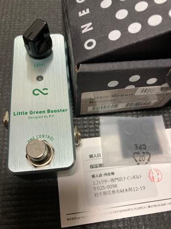 One Control (ワンコントロール) / ONE CONTROL LITTLE GREEN BOOSTER