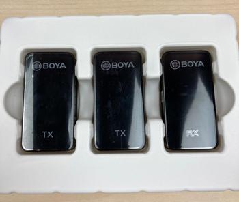 BOYA (ボーヤ) / BY-XM6-S2 一眼レフ/スマホ用ワイヤレスマイク デュアルセット D0473