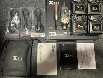 Xvive (エックスバイブ) / 【動作確認のみ、ほぼ未使用】U4R4 トランスミッター+ レシーバー4個セット