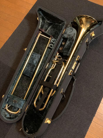 中古】トロンボーン マウスピース BACH 細管350 11C 金メッキ 